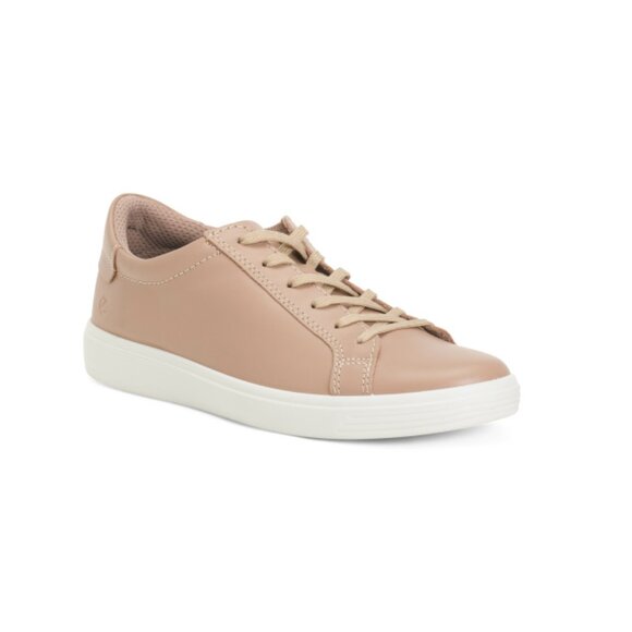 ECCO Tan Leather Soft Classic Slip On Comfort Sneakers
